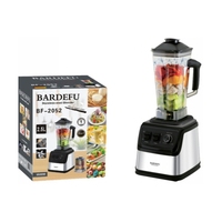 Mixeur-Blender-Presse-Agrumes Commercial 3-en-1 Bardefu de Haute Qualité, Robuste en Acier Inoxydable, Électrique à Bouton Poussoir pour Usage Domestique