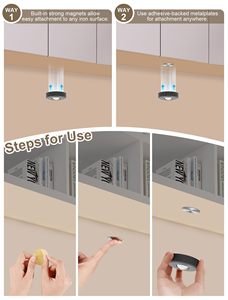 Yihioo đèn với điều khiển từ xa có thể sạc lại hoạt động đèn nhấn Dimmable đèn tủ quần áo không dây (6 gói) - Product Image 6