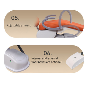 Silla de tratamiento <span class=keywords><strong>dental</strong></span> estándar <span class=keywords><strong>A3000</strong></span> con lámpara LED de refletance Unidad de Chai de Clínica <span class=keywords><strong>Dental</strong></span> controlada automáticamente - Product Image 4
