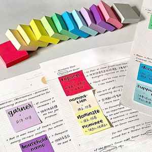 11 blocs de notas adhesivas pequeñas, 100 hojas/unidad, autoadhesivas, para niños, regreso a clases, reutilizables - Product Image 3