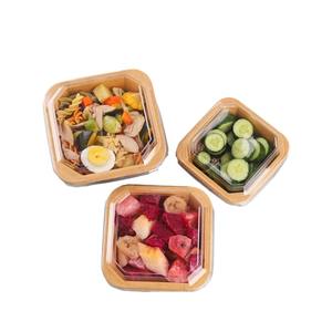 Recipientes Desechables de Papel Kraft Personalizables con Tapas, Aptos para Alimentos, para Ensaladas, Bocadillos, Pizzas, Panes, Comida para Llevar, Galletas y Otros - Product Image 2