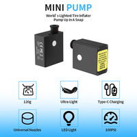 Mini pompe à air électrique 100 PSI, accessoires pour vélo, pompes à vélo portables