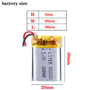 502030 <span class=keywords><strong>250mah</strong></span> 3.7v şarj edilebilir <span class=keywords><strong>lipo</strong></span> pil güneş ı ı ı ı ı ı ı ı ı ı ı ı ı ı ı ı ı ı ı ı iyon polimer lityum pil ile PCM - Product Image 2