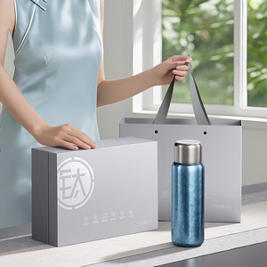 Pure Titanium Insulated Water Bottle With Temperature Display <b>Large</b> Capacity Outdoor Travel <b>Cup</b> - Product Image 1