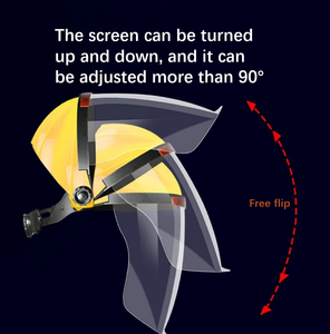 Scudo protettivo protettivo per viso di sicurezza industriale trasparente regolabile scudo chimico di sicurezza industriale - Product Image 4