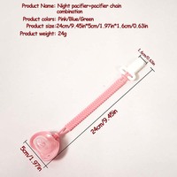 Attache-tétine colorée en plastique sans BPA, chaîne anti-chute, support universel pour sucette, laisse pour bébé de 0 à 12 mois, nouveau-né