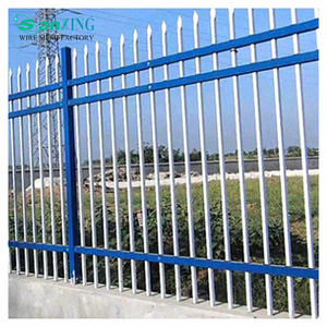 Panneaux de clôture en fer forgé extérieur personnalisables Clôture en métal Décoration de jardin Clôture en acier au zinc noir blanc bleu antirouille - Product Image 5