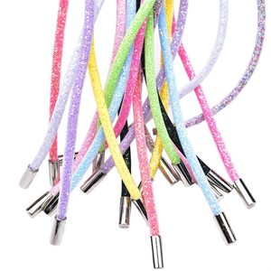 Tali Serut Pengganti Universal 138Cm, untuk Sweatshirt Celana Jaket Mantel Hoodie Tali Payet Kristal Berlian Imitasi Tali Glitter - Product Image 3