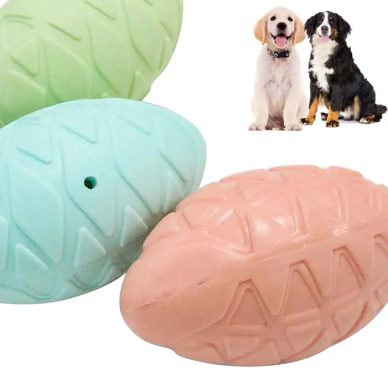 Pet TPR Sound Squeaker Dog Toy molare pulizia dei denti giocattolo da masticare per il gioco interattivo del cane