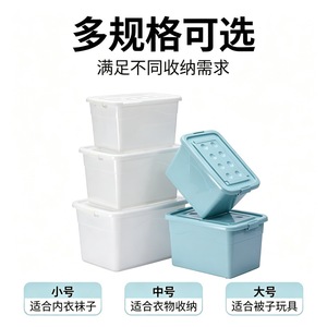 Large Plastic Storage <b>Box</b> 35L Plus Thickened Dustproof Moistureproof For <b>Toys</b> Clothes Organizer Eco Friendly PP Material - Product Image 5