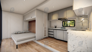 Petite maison moderne simple maison <span class=keywords><strong>remorque</strong></span> sur roues avec maison <span class=keywords><strong>remorque</strong></span> - Product Image 4