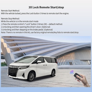 Arrancador Remoto con Llave de Fábrica EASYGUARD Plug & Play Compatible con Toyota Alphard RHD 16-22 con Arranque por Botón, Transmisión Automática, Gasolina - Product Image 5