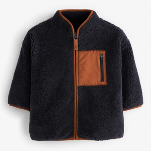 Veste en polaire tendance streetwear, veste en polaire personnalisée pour garçons, nouvelle conception, veste en polaire <span class=keywords><strong>sherpa</strong></span> pour enfants - Product Image 4