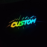 Vente directe usine : Emblème lumineux RGB pour calandre avant, contrôlable par application, accessoires automobiles
