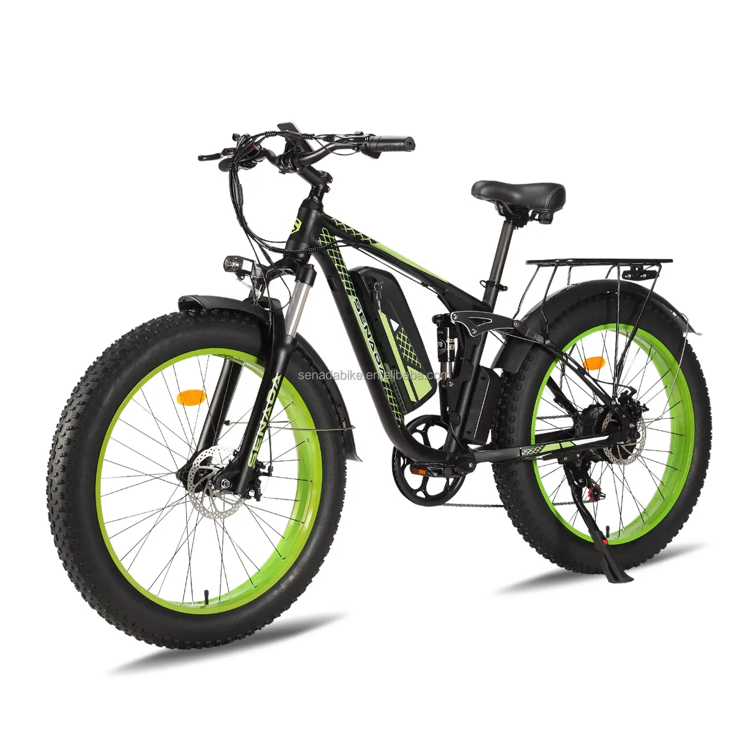 LO26-II Senada mountain titanium frames 500W folding electric bike mtb mountain bicycle