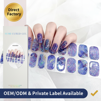 KIKILEE - Nuevas pegatinas de uñas de gel 3D semicuradas, de larga duración, para lámpara UV, para diseños DIY