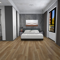 Revêtement de sol LVT imitation bois de chêne de qualité commerciale, durable, facile à nettoyer, imperméable, 4 mm, pour restaurants et salles à manger