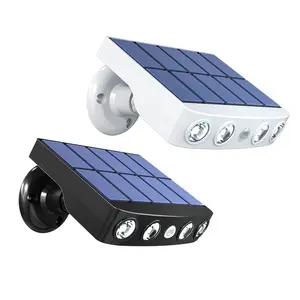 Outdoor Waterproof LED Solar Powered Wireless Security Lights Motion Sensor Mounted Flood Lighting Garden Solar Wall Lamp