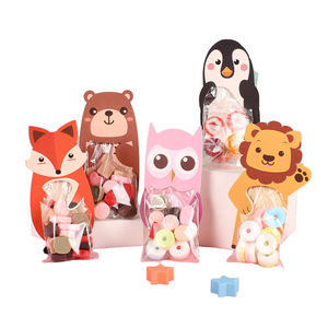 10 pièces/paquet, sacs cadeaux en carton décoratifs en forme de lion de dessin animé, sacs à bonbons, emballages pour les fêtes d'<span class=keywords><strong>anniversaire</strong></span> des enfants - Product Image 1