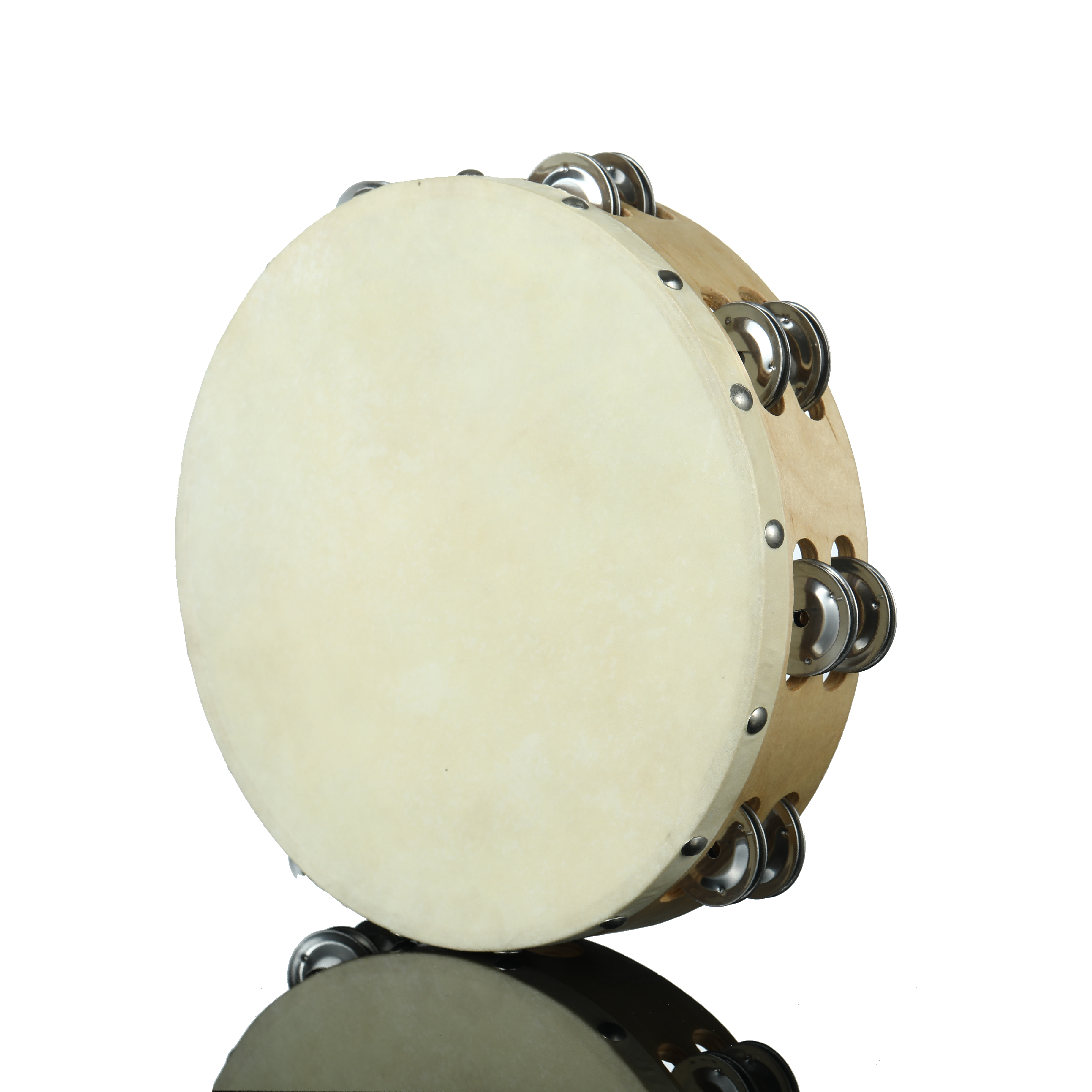 Custom Wooden Tambourine with Jingle Bells - Drum Enthusiasts