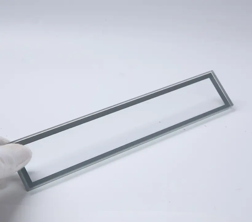 Anpassung langes Rechteck gehärtetes Glas mit Siebdruck für Außenwand LED-Beleuchtung