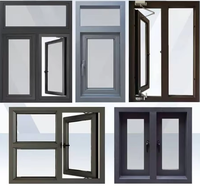 Ventanas Corredizas y Abatibles Modernas de Aleación de Aluminio