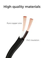 Câble d'alimentation CA 2 broches de haute qualité avec cuivre pur et PVC pour remplacement universel mâle-femelle pour PS5/PS4/Slim Xbox Series S