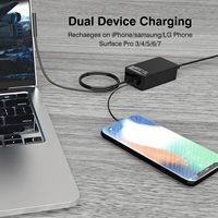 15V 4A 65W 1706 Adaptateur secteur pour ordinateur portable Alimentation pour ordinateur portable Chargeur pour Microsoft Surface Pro 3 4 5 Tablet