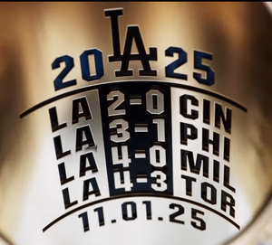 แหวนแชมป์เบสบอลลอสแอนเจลิส ดอดเจอร์ส ปี 2025 ของที่ระลึกสำหรับแฟนคลับ ขายตรงจากผู้ผลิต - Product Image 2