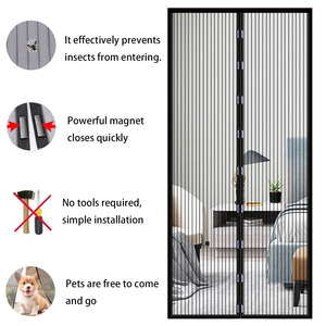 <span class=keywords><strong>Moustiquaire</strong></span> <span class=keywords><strong>Magnétique</strong></span> à Fermeture Automatique 100x210cm, Rideau Anti-Mouche pour Porte et Fenêtre - Product Image 1