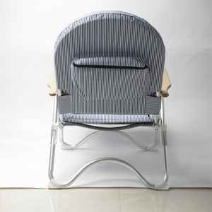 Blu Navy pesante oversize imbottito pieghevole in alluminio Teak braccioli <span class=keywords><strong>poltrona</strong></span> reclinabile <span class=keywords><strong>sedia</strong></span> <span class=keywords><strong>a</strong></span> <span class=keywords><strong>sdraio</strong></span> con cuscino - Product Image 3