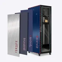 Armoire serveur 12U/14U/18U/22U, petite armoire de serveur réseau sur pied de 19 pouces, en acier laminé à froid, 600/800/1000 en stock
