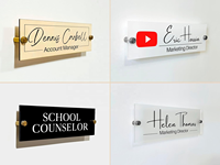 Plaque signalétique personnalisée pour cadre dirigeant, pour mur extérieur de bureau, entreprises, parcs, avec bandes LED lumineuses pour la publicité de remise de diplômes