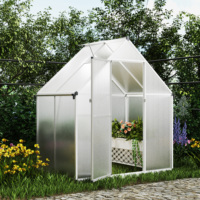 Serre extérieure de jardin de cadre en aluminium de petite taille d'installation rapide avec la carte de PC