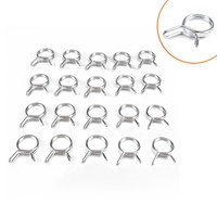 Kits de colliers de serrage à ressort double fil en acier inoxydable Tissting pour tuyaux d'irrigation, conduites d'eau et tubes d'air, personnalisables OEM, métriques
