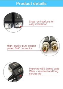 <span class=keywords><strong>Balun</strong></span> de <span class=keywords><strong>Video</strong></span> Hik para Accesorios de CCTV Analógicos AHD/TVI/CVI, Conector BNC, Transmisión de 250 Metros - Product Image 3
