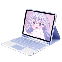 Étui pour tablette iPad Pro 12.9 avec clavier sans fil, support pour stylet, support antichoc, étanche, anti-poussière, mise en veille automatique, support magnétique