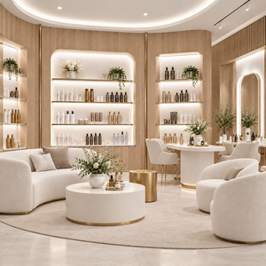 Aménagement intérieur personnalisé pour salon de coiffure, mobilier complet pour la boutique - Product Image 6