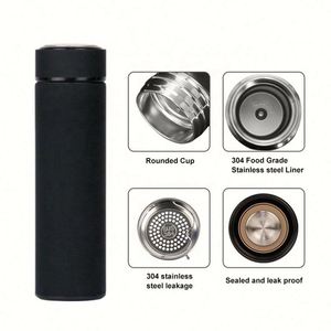 Meilleures ventes : Bouteilles d'eau isothermes personnalisées de 500 ml avec infuseur à thé intégré et couvercles anti-fuite pour le bureau - Product Image 3