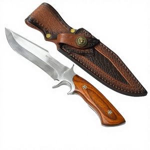 มีดล่าสัตว์เอาชีวิตรอดสแตนเลสแบบปรับแต่งได้ สำหรับกิจกรรมกลางแจ้ง ยุทธวิธี พกพาสะดวก ใช้ในอุตสาหกรรม ด้ามไม้ DIY รับผลิตแบบ OEM - Product Image 2