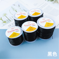 Fil Élastique Crystal en Plastique, Cordons Extensibles pour Bracelets et Perles de Taille