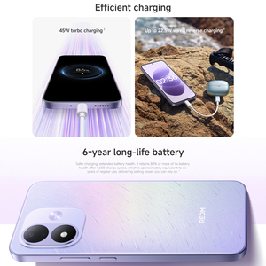 Teléfono Móvil <span class=keywords><strong>REDMI</strong></span> <span class=keywords><strong>Note</strong></span> 17 5G Original, 8+256GB, Snapdragon 4 Gen 4, Pantalla AMOLED de 6.99'', 7700mAh, <span class=keywords><strong>Carga</strong></span> Turbo de 45W, BT5.1, IP65, 50MP, NFC, IA - Product Image 3
