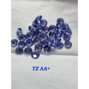 Tanzanita Natural, Corte Redondo, 5mm, Gema Suelta |   Tanzanita Azul Violeta Facetada para la Fabricación de Joyas |   Proveedor de Piedras Preciosas al por Mayor - Product Image 4