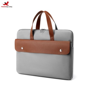 Wholesale New 15.6-inch Solid Color Laptop <b>Bag</b> 14-inch Laptop Sleeve Portable <b>Document</b> Briefcase RTS Bulk Mixed Order - Product Image 1