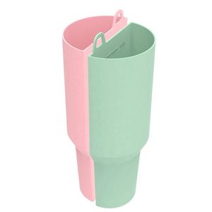 Custom Eco-Friendly Silicone Stainless Steel 2-in-1 Dual <b>Drink</b> Cup for Stanly 40 Oz-Compatible Accessories <b>Dispense</b> Two - Product Image 2