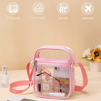Mini sac à bandoulière en PVC transparent Kawaii pour filles