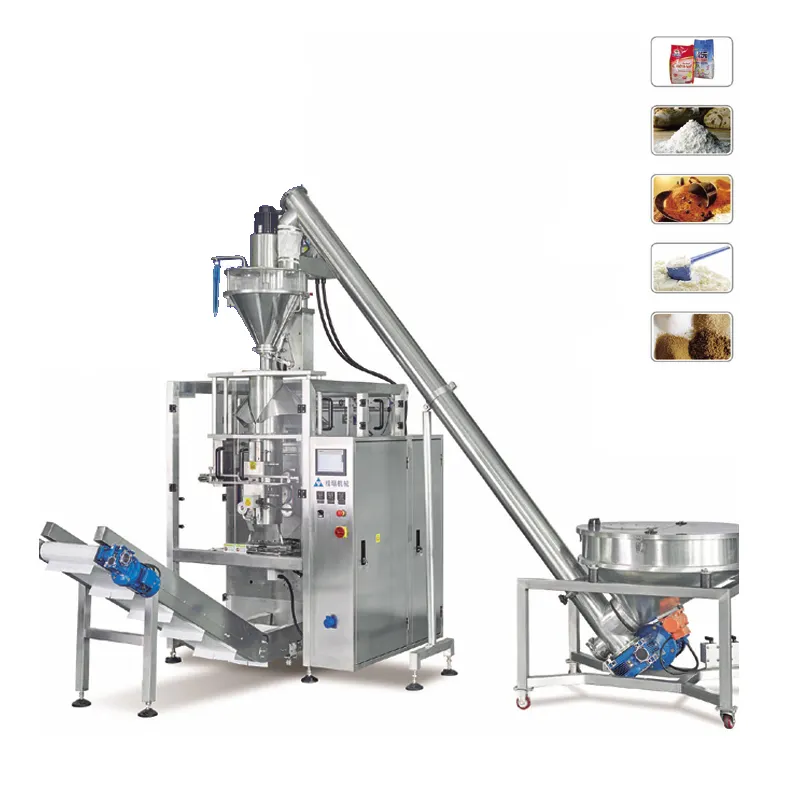 Automatische VFFS gemahlene Kaffee milch gewürze Chili pulver Sachet Filling Packing Machine