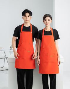 ผ้ากันเปื้อนผ้าใบกันน้ำมีหลายกระเป๋าผ้ากันเปื้อนสำหรับร้านอาหารบาร์บาร์บีคิวออกแบบโลโก้ได้ตามต้องการ - Product Image 6