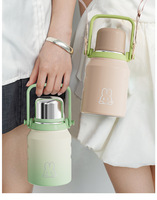 Bouteille d'eau isotherme en acier inoxydable 316 de grande capacité, gobelet de voyage portable pour enfants avec un bel aspect