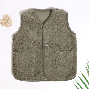 Migliore vendita all'ingrosso abbigliamento per bambini autunno inverno 100% in poliestere Pocket Design per bambine e bambine gilet gilet - Product Image 5